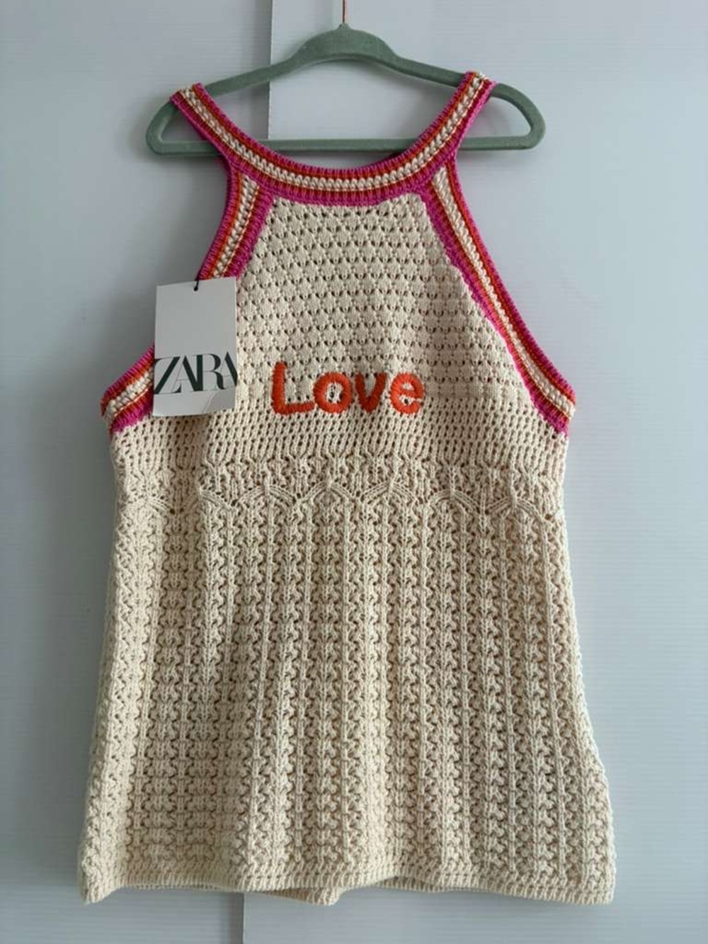 Zara Girls Crochet Tank NWT | size 9-10 years